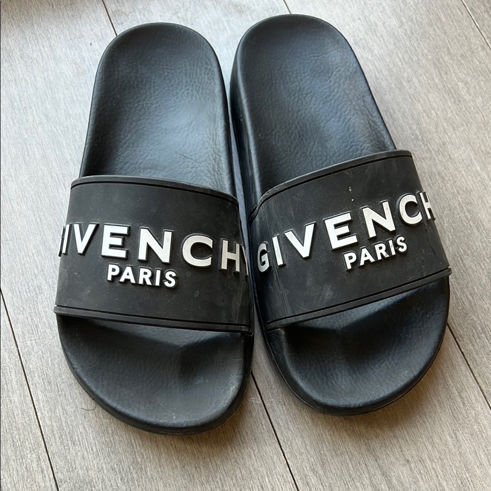 Givenchy Black Slide Sandals